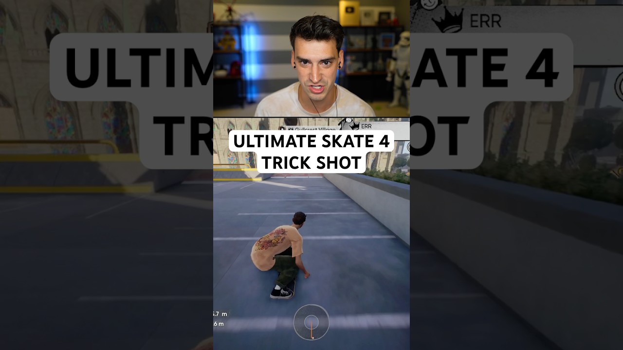 ULTIMATE SKATE 4 TRICK SHOT!