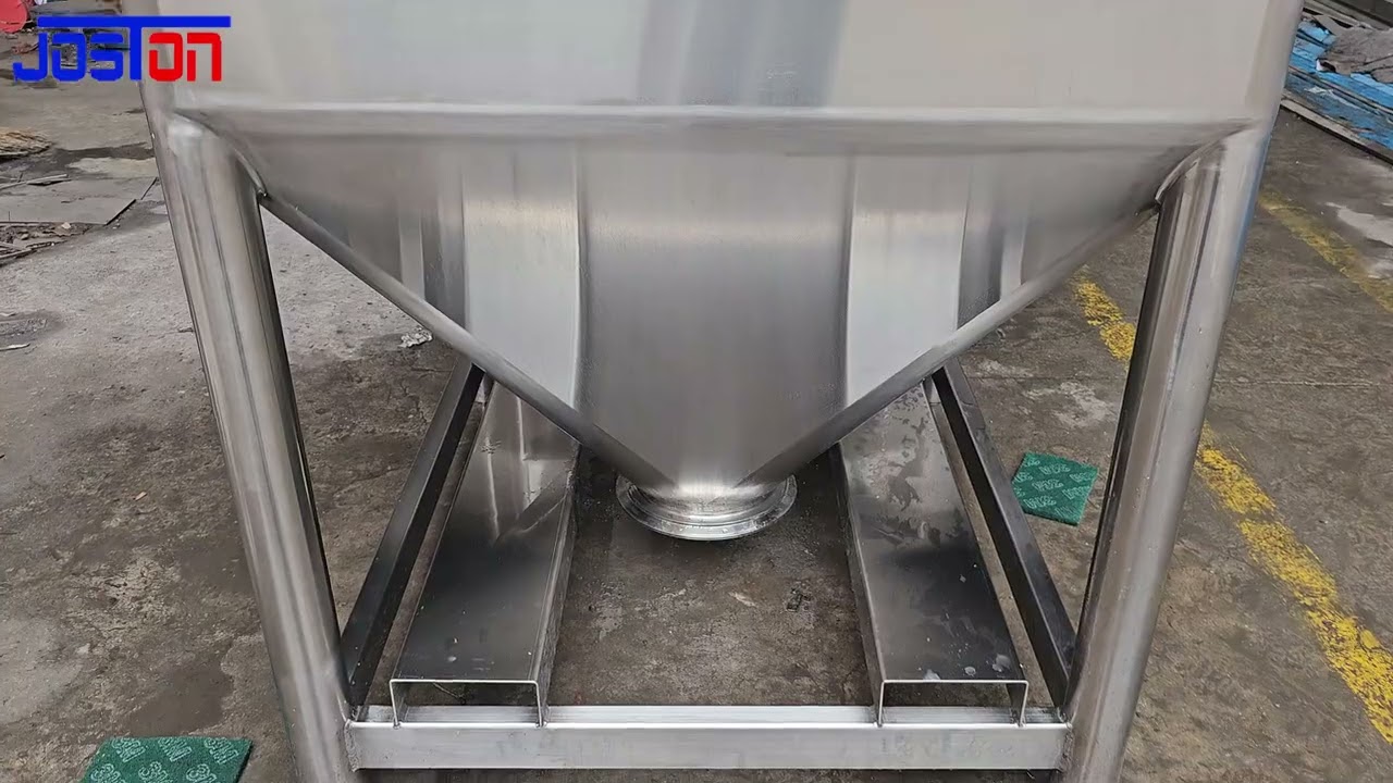 Stainless steel 300L-1000L IBC powder storage tank
