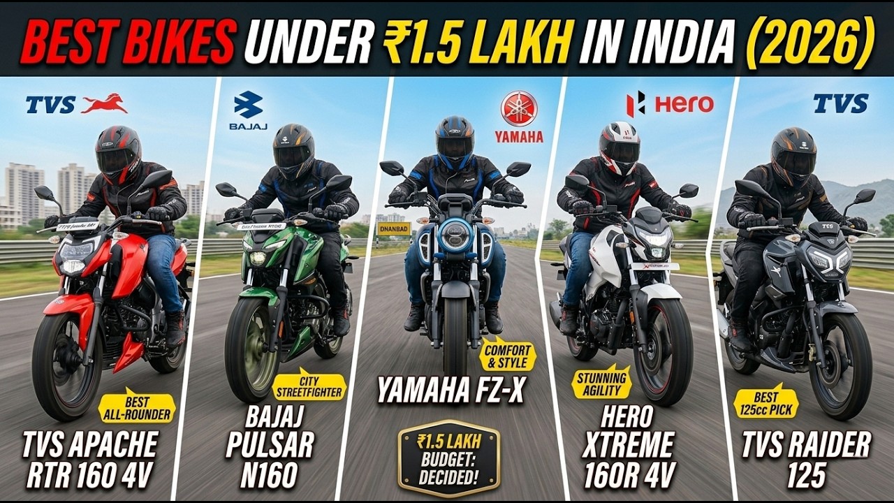 Top 5 Best Bikes for College Students in India 2026 | Budget + Style + Mileage