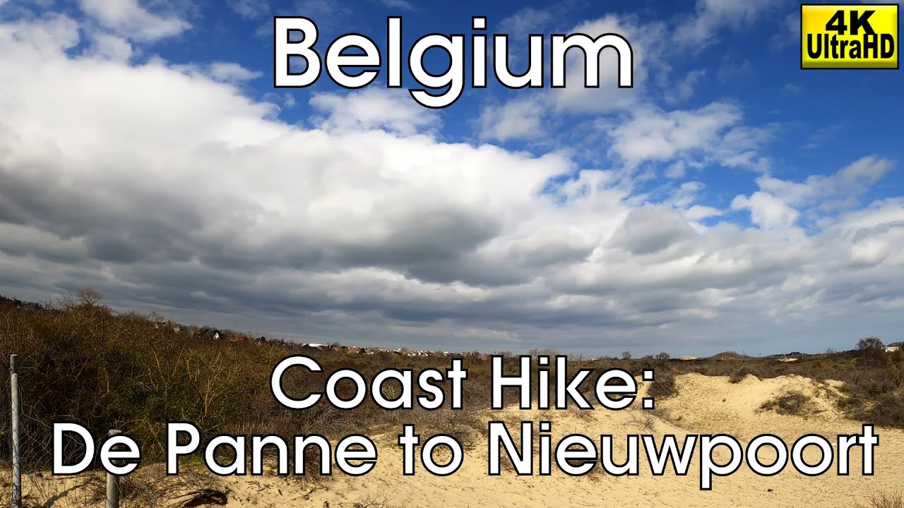 Hike along the Belgian Coast: De Panne to Nieuwpoort (Belgium, 4K)
