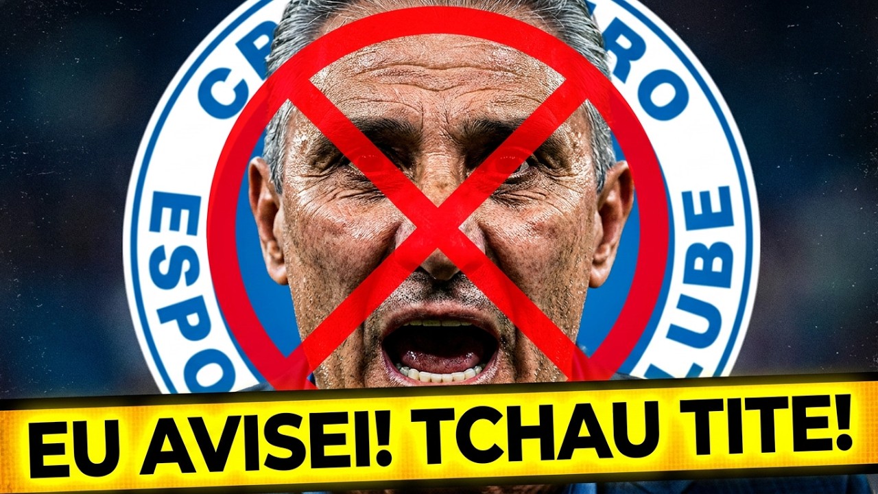 CRUZEIRO DEMITE O TÉCNICO TITE! E VAI ATRÁS DE FILIPE LUÍS!