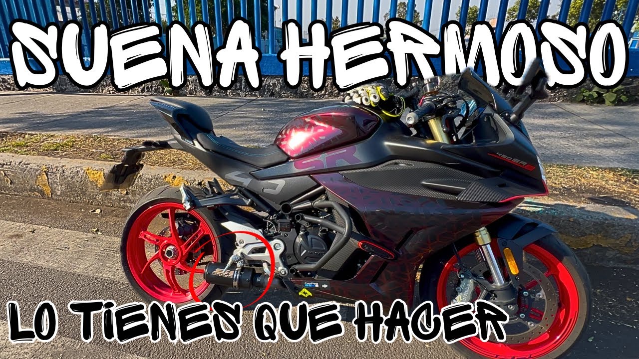 Le cambi&eacute; el escape a mi 450 srs / CFMOTO / Exhosto
