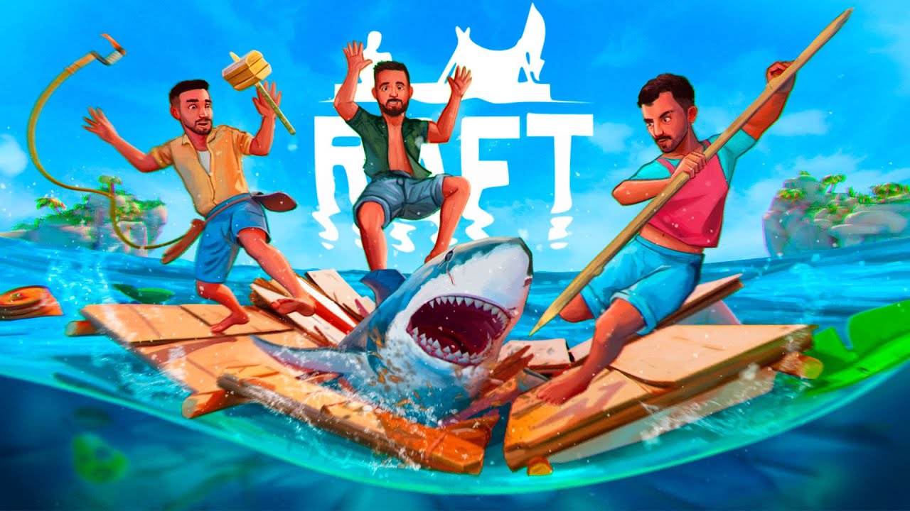 SOBREVIVIENDO EN EL MAR 🌊 - RAFT ft. Guille y Andrés #1