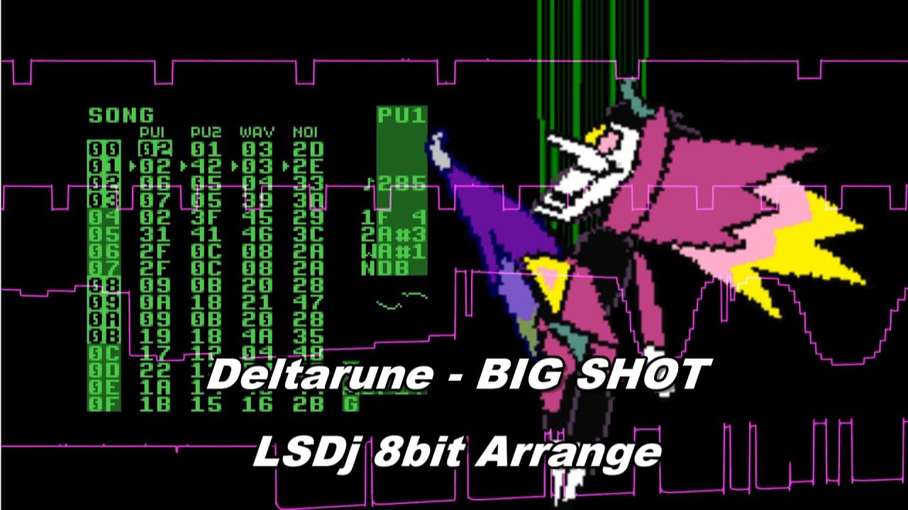 [LSDj] BIG SHOT - Deltarune Ch.2 GB 8bit cover
