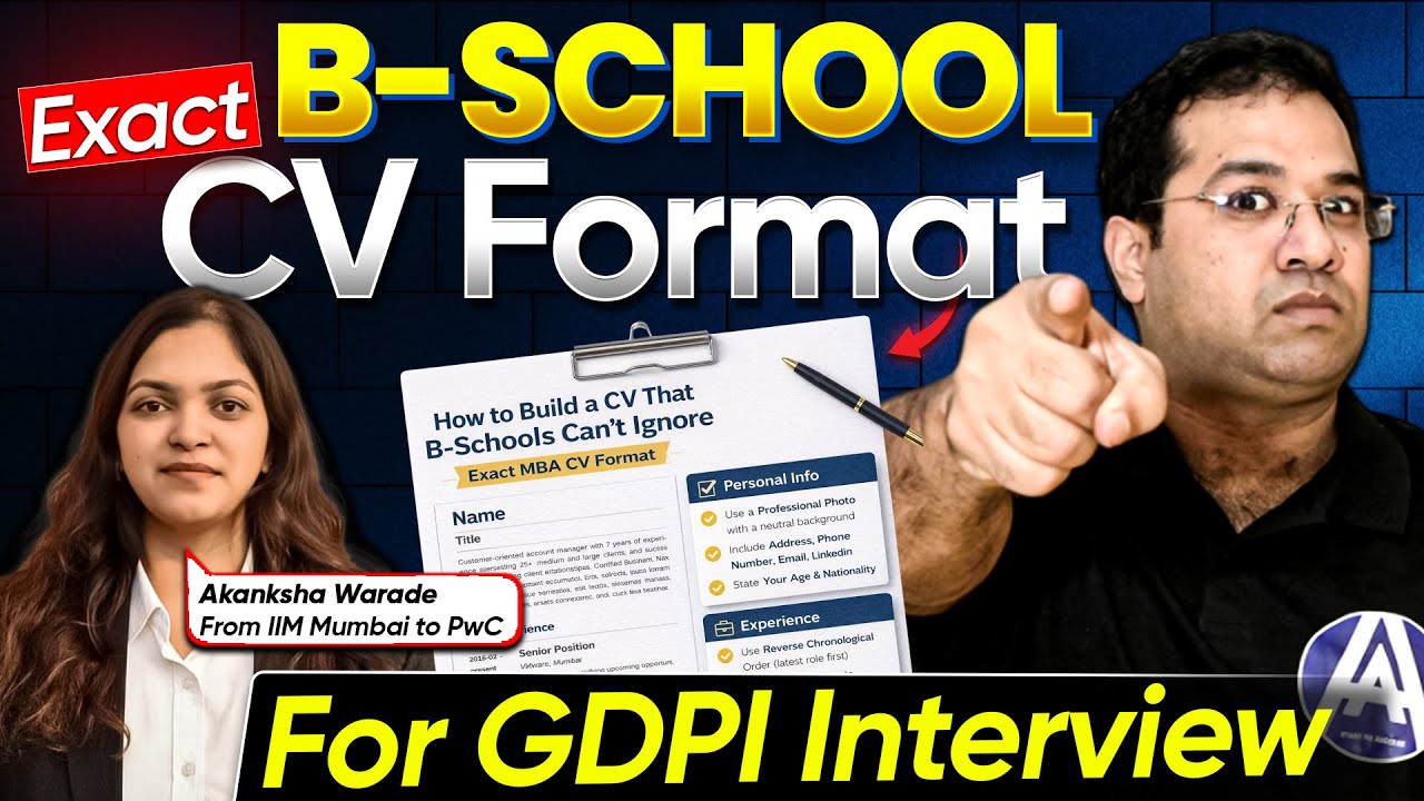 IIM MBA Resume Building Guide for GDPI