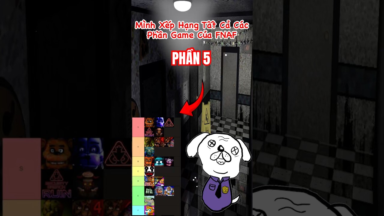 Mình Xếp Hạng TẤt Cả Các Phần Game Của FNAF (phần 5) 