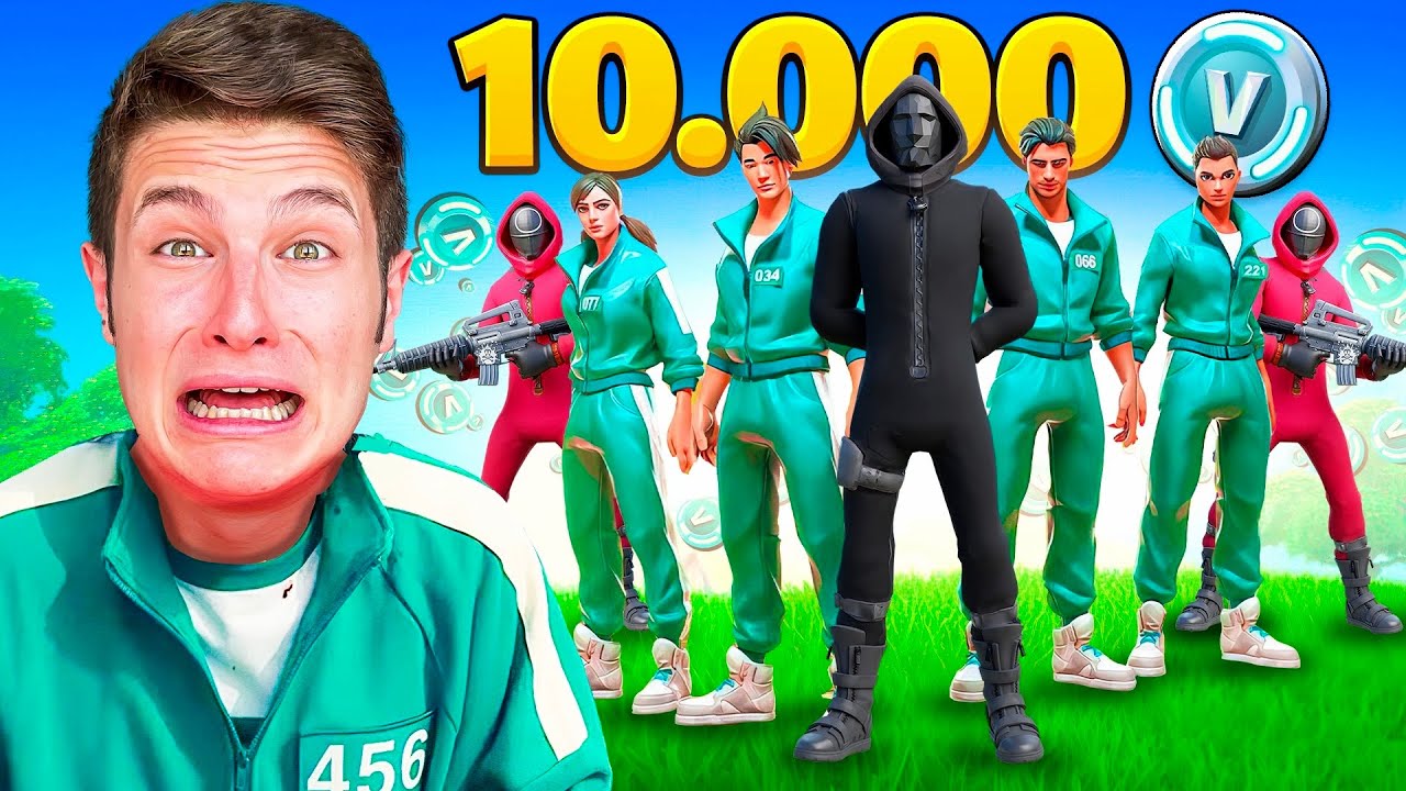 10.000 V-BUCKS SQUID GAME CHALLENGE su FORTNITE!