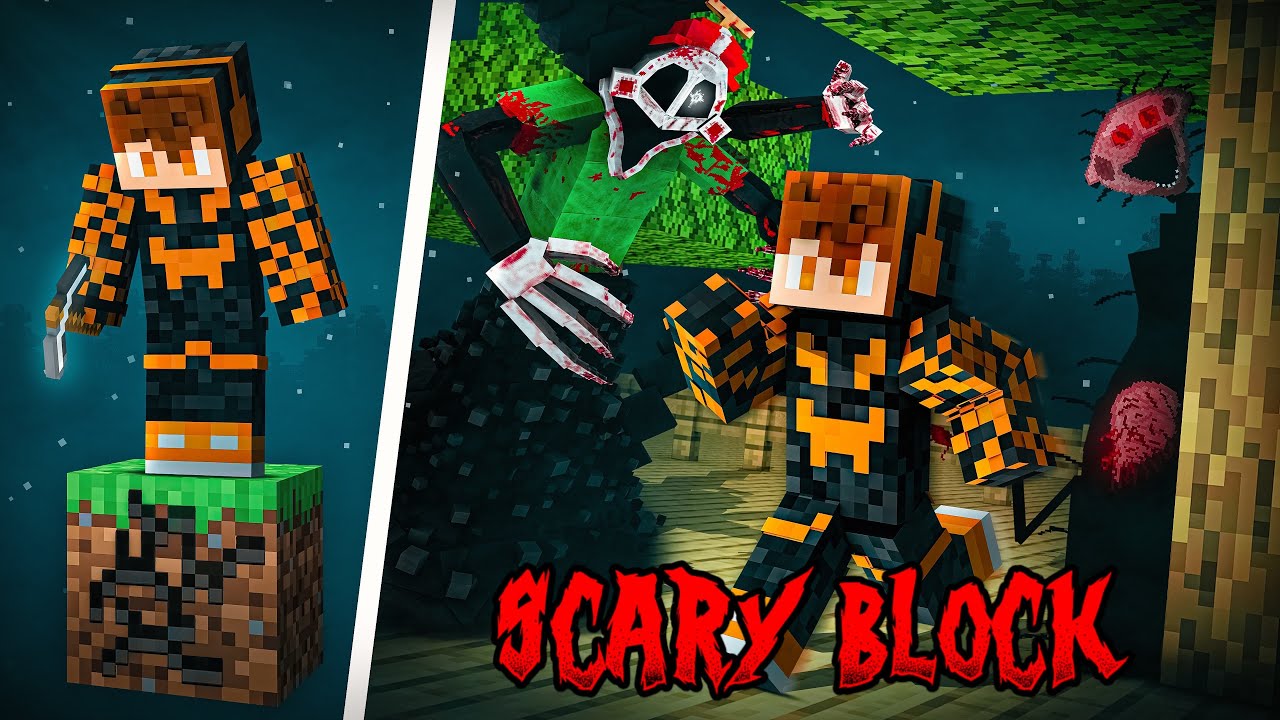 We Survived The Scariest ONE BLOCK In Minecraft