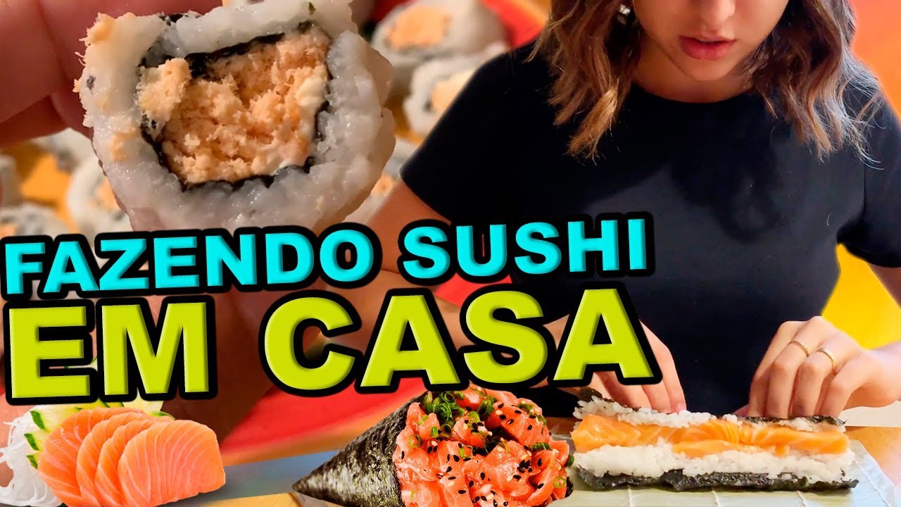 TENTEI FAZER SUSHI EM CASA- olha no que deu