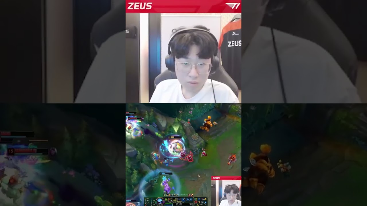 Zeus Jax Top Gap #shorts #FAKER #T1TV #T1WIN #T1Fighting