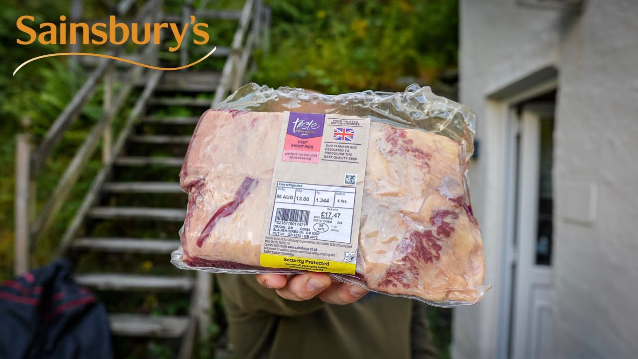 UK Supermarket monster beef dino short ribs on Kamado Joe Jr