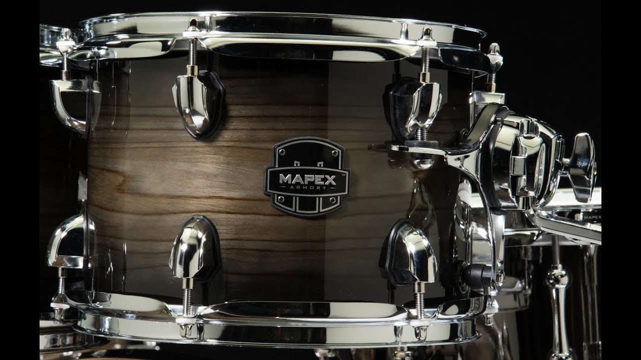 Mapex Armory 6-piece Studioease Fast Tom Shell Pack —  Black Dawn Demo