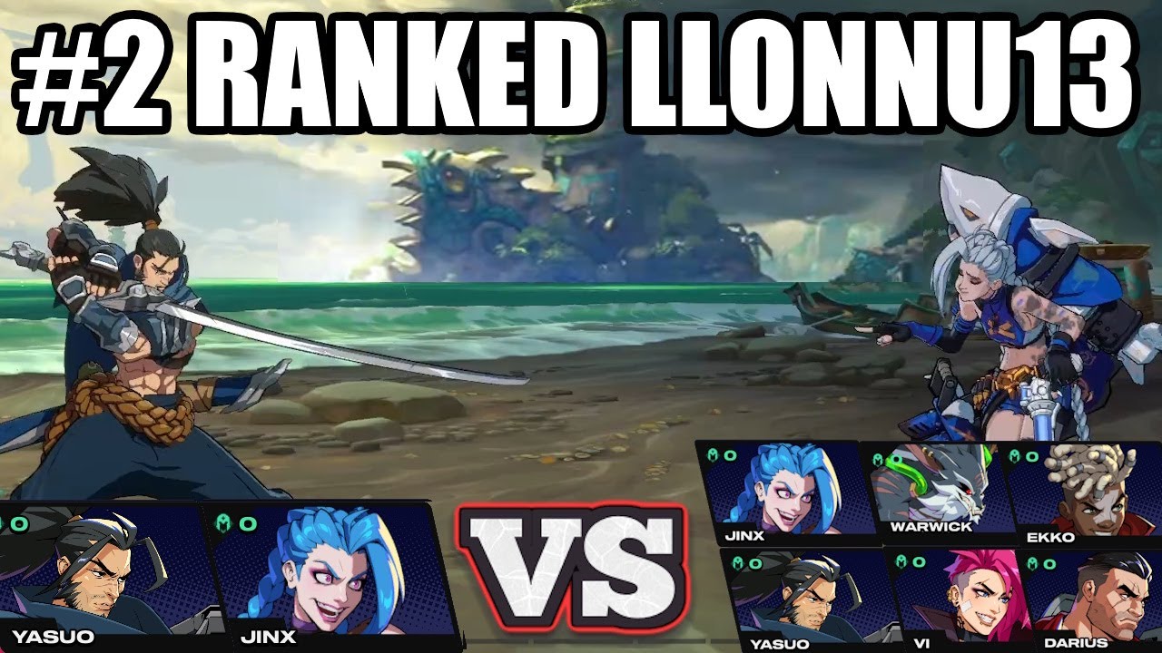 2XKO - #2 Рейтинг Yasuo & Jinx (LLonNu13) | Матчи высокого уровня