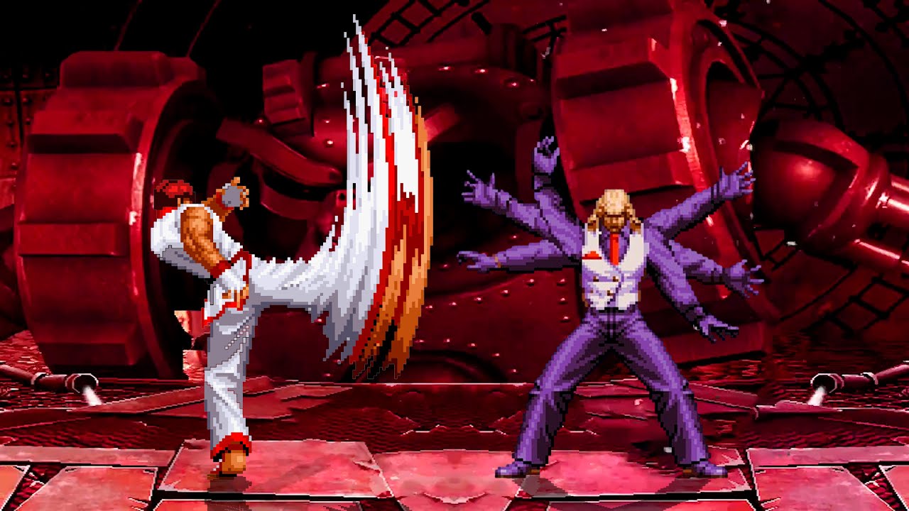 [KOF Mugen] Kim Kaphwan Team vs Geese Howard Team
