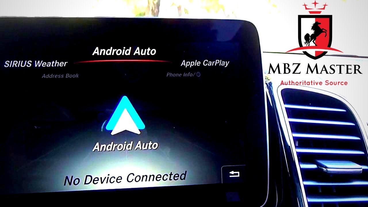 Android-Auto demo on 2017-2019 Mercedes-Benz GLS-Class