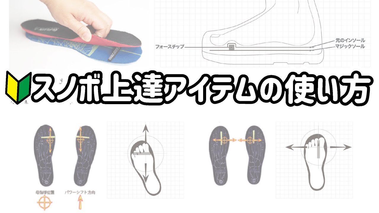【スノボ上達アイテム】マジックソール買った人向け動画①足裏感覚のことをスタンサーから読み取ろう。足裏の鍛え方も紹介