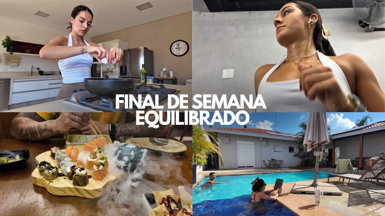 aulão de carnaval no cross, rodízio japonês, piscina e docinhos | meu fim de semana equilibrado