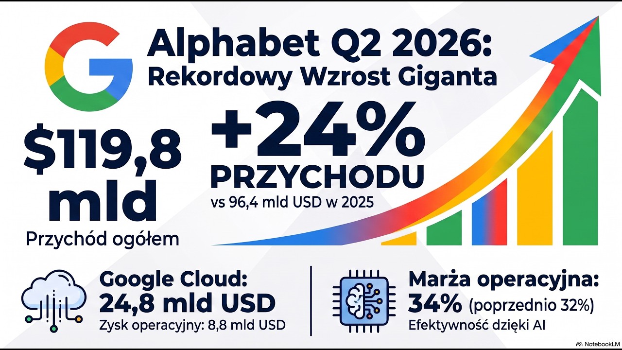🚀 Alphabet Q2 2026: AI przejmuje stery! Eksplozja Google Cloud i miliardy na serwery