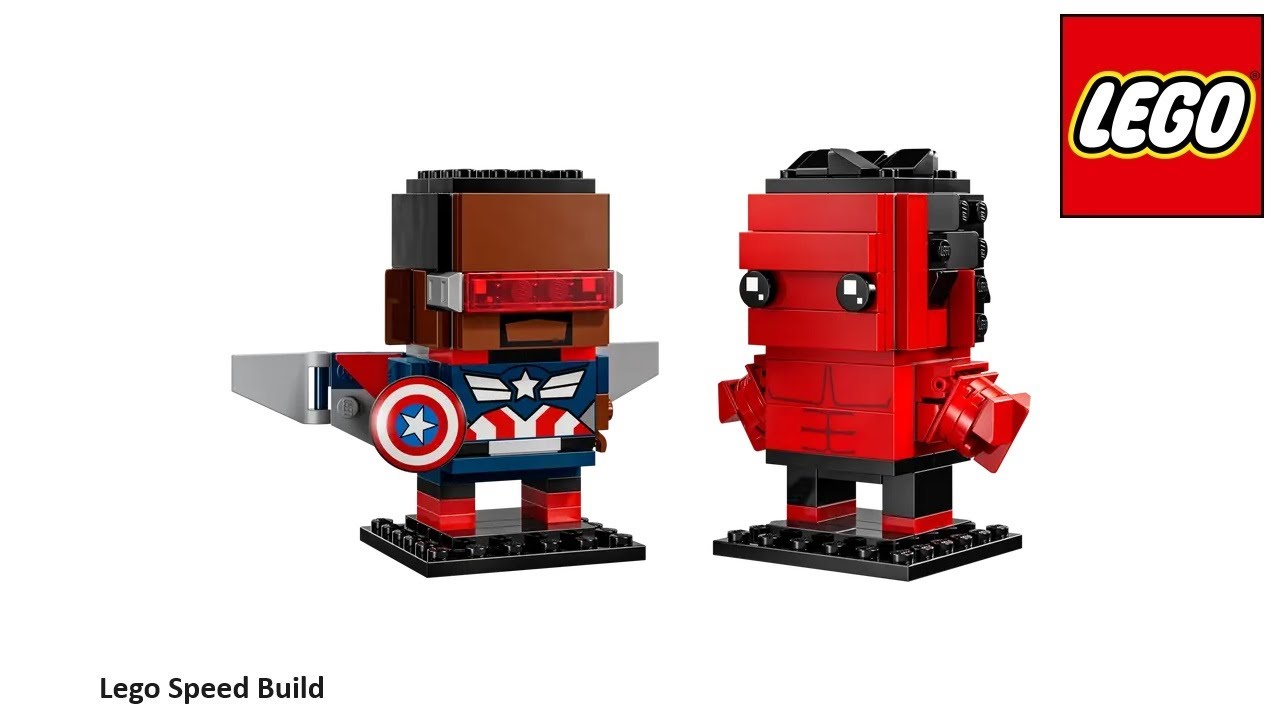 Lego Brickheadz 40668 Captain America & Red Hulk Speed Build