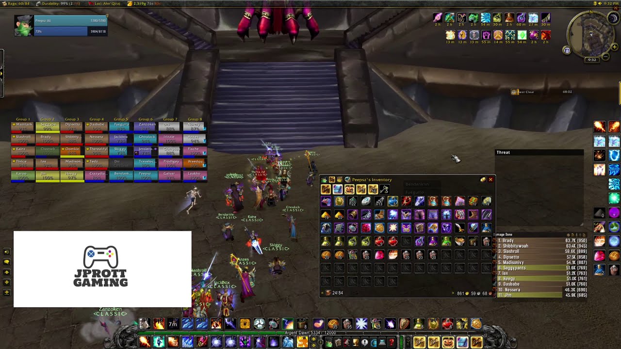 WoW Classic AQ40 Full Run -- NEW GUILD RECORD 63min.