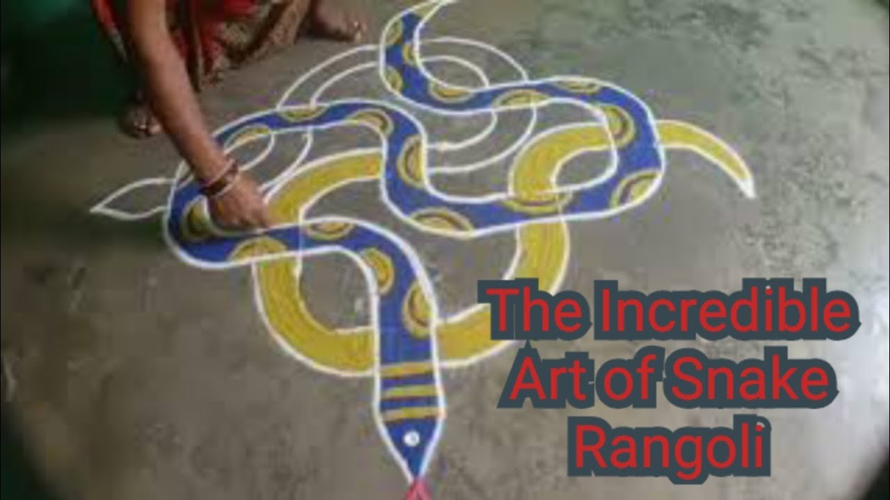 The Incredible Art of Snake Rangoli, snake rangoli,