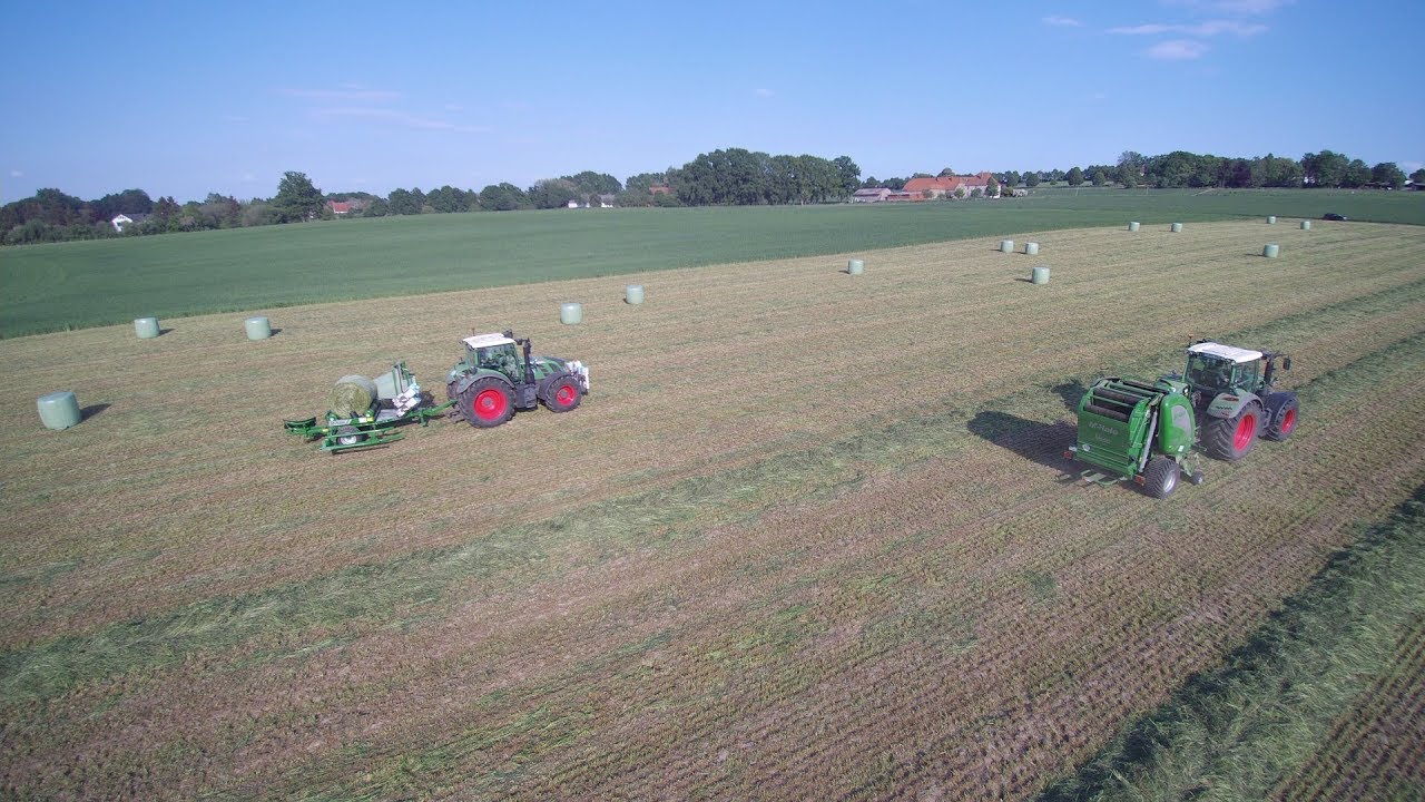 Rundballensilage McHale V660 McHale 991HS Fendt 724 by Agrartechnik Werther