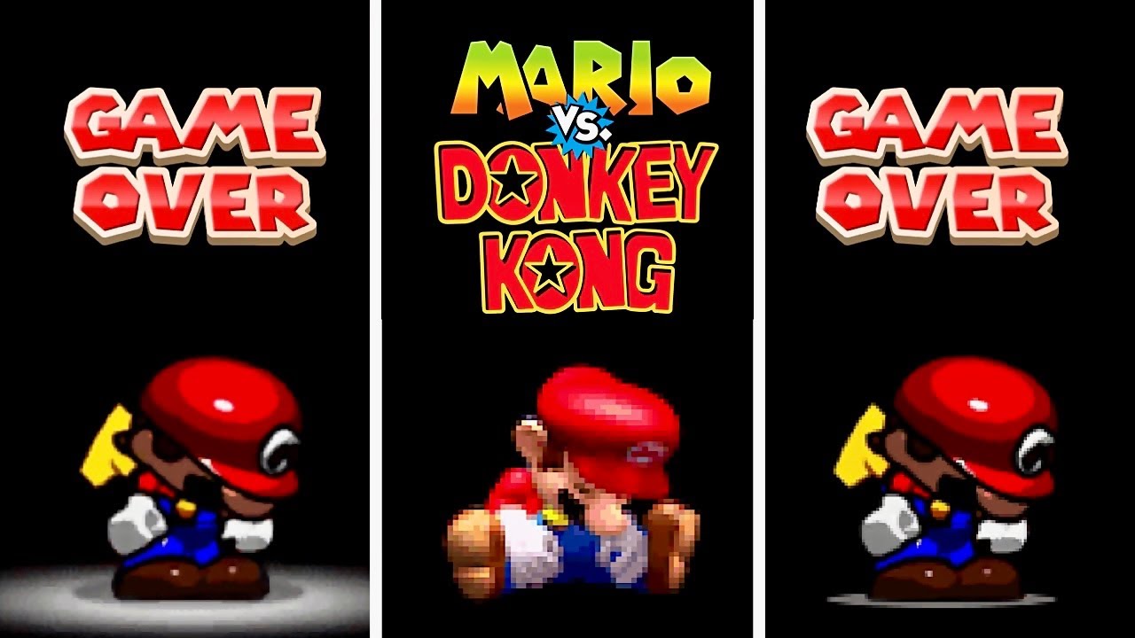 Evolution of Mario vs. Donkey Kong GAME OVER Screens + All Intros
