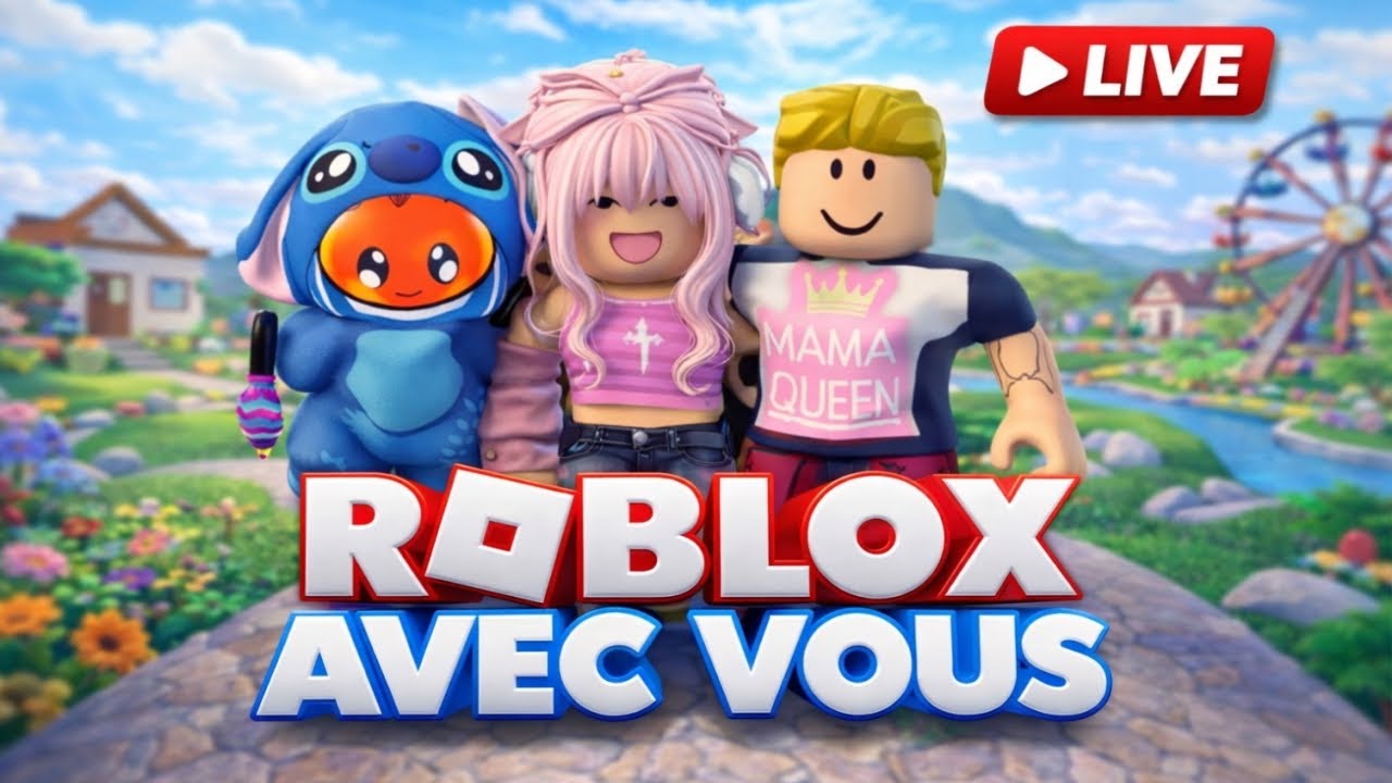 🔴LIVE sur  ROBLOX avec VOUS!🔴