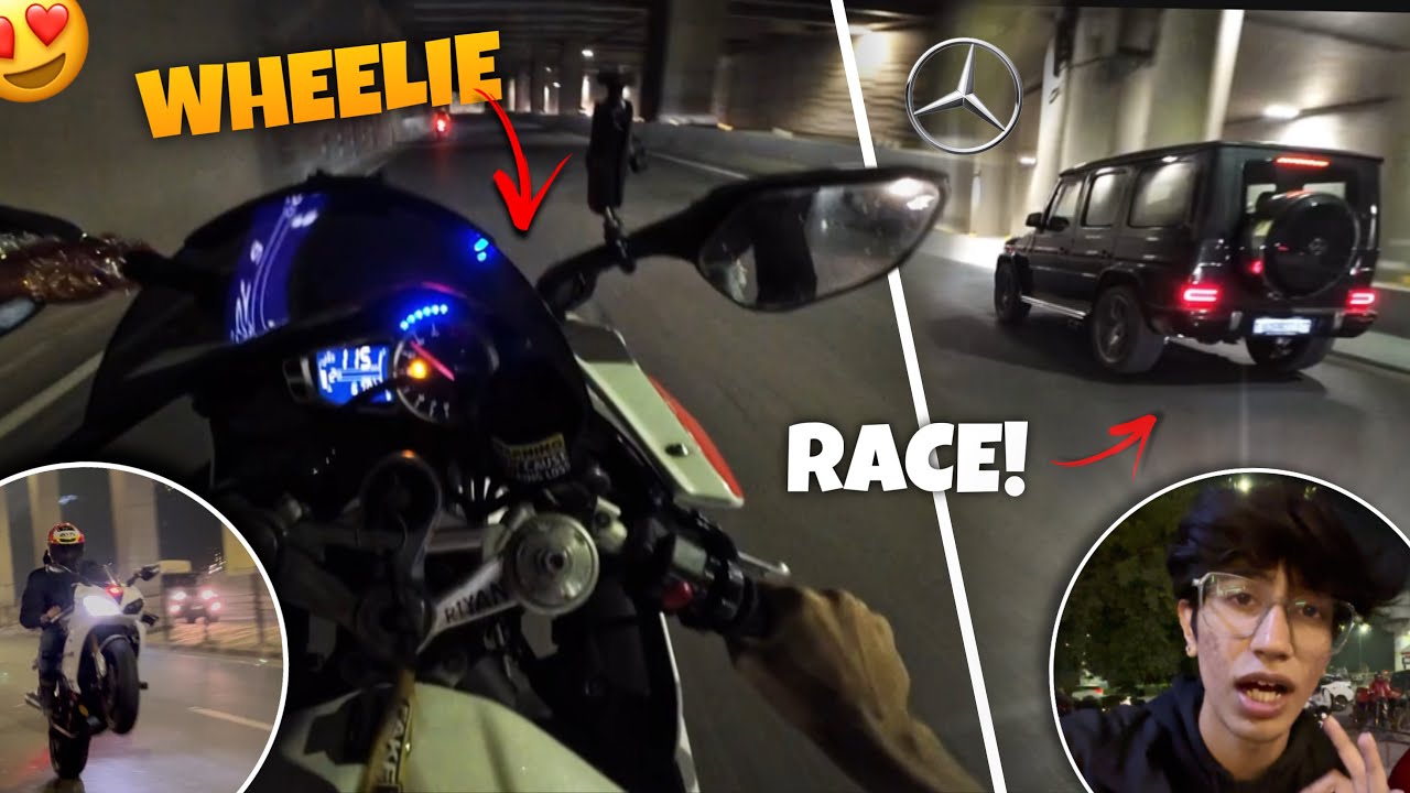 G-wagon Vs Superbikes 🤯 *CRAZY NIGHT RIDE* 😍