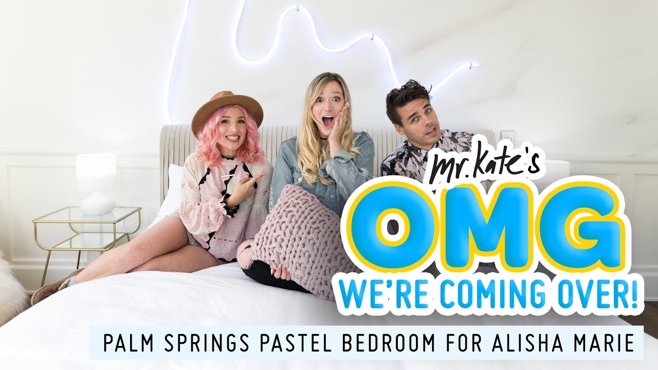 Alisha Marie's Retro Palm Springs Bedroom Makeover! | OMG We're Coming Over | Mr. Kate