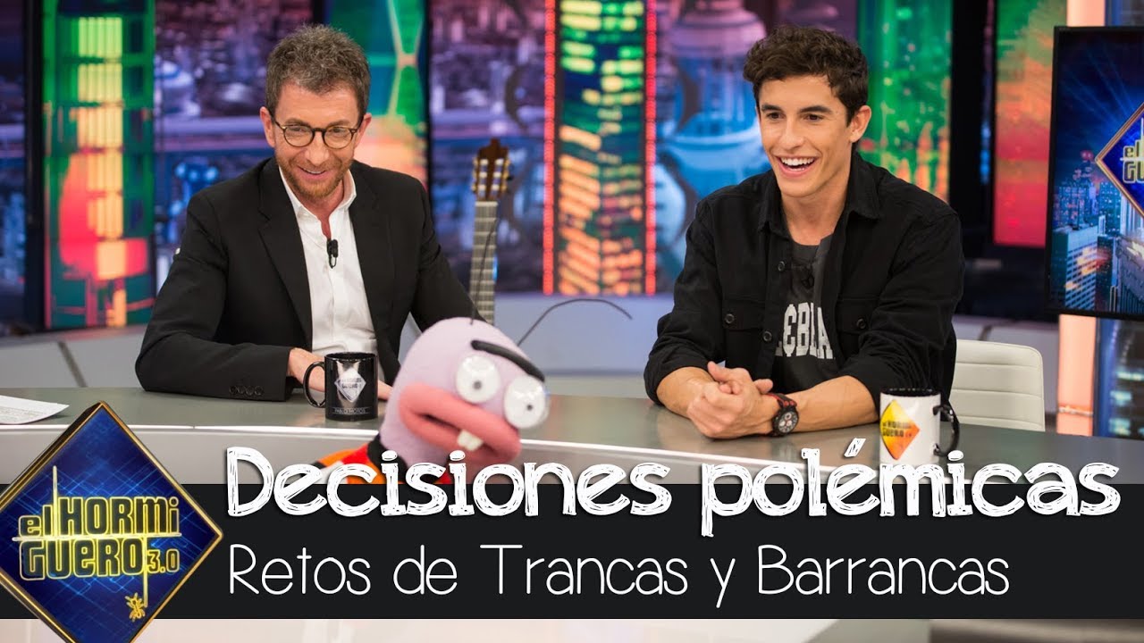 Las 'polémicas' decisiones de Marc Márquez en el juego de Trancas y Barrancas - El hormiguero 3.0