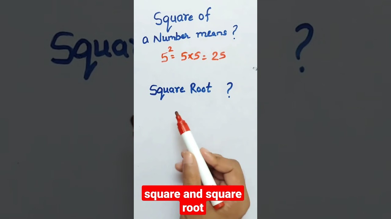 Difference between square and square root | Square root and square me kya fark hota hai | maths 8