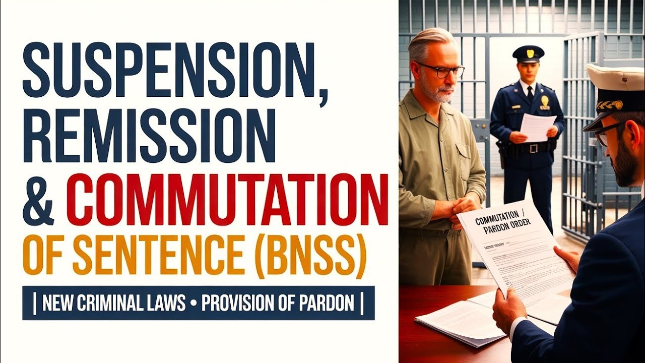 Suspension,  Remission, Commutation of Sentences | Provisions Of Pardon, Suspension, Remission BNSS