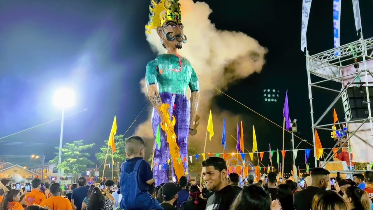 The Burning Of Ravan, Pierre Road Chag Ramleela 2025 #trinidadandtobago#ramleela 