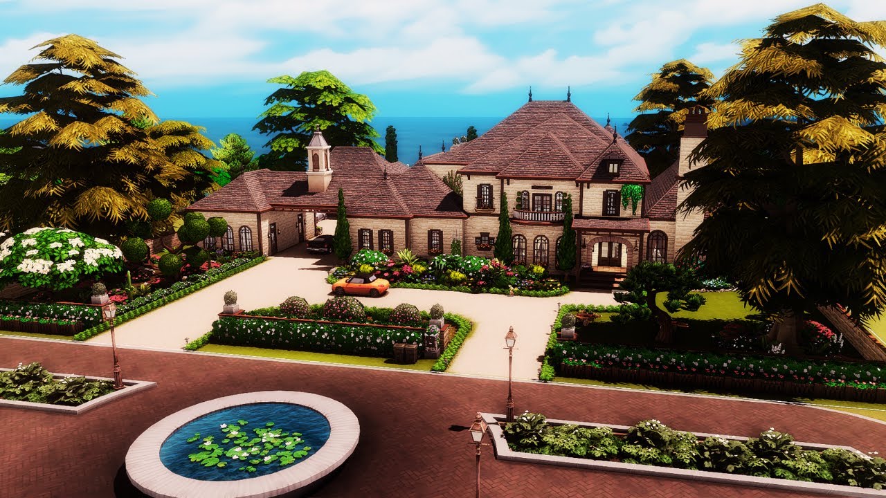 French Country Millionaire Mansion | Stop Motion | No CC | The Sims 4