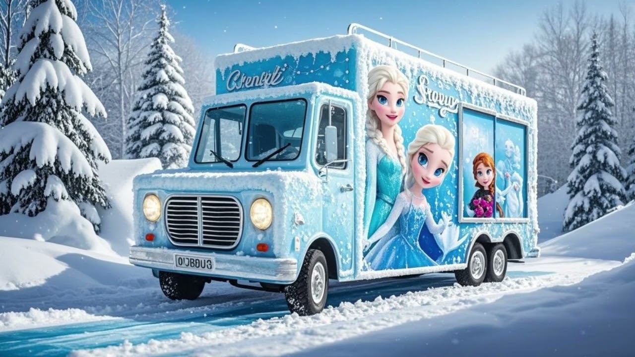 Elsa’s Ice Art Class Truck 4 | Creative Kids Song ❄️🎨