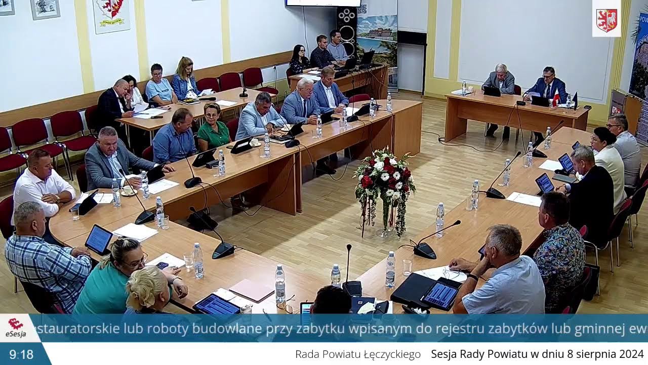 Czwarta Sesja VII kadencji Rady Powiatu Łęczyckiego