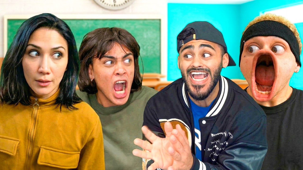 Teachers vs Students! MARK ADAMS & EDDIE MORA Try Not to Laugh Funny Shorts! P2