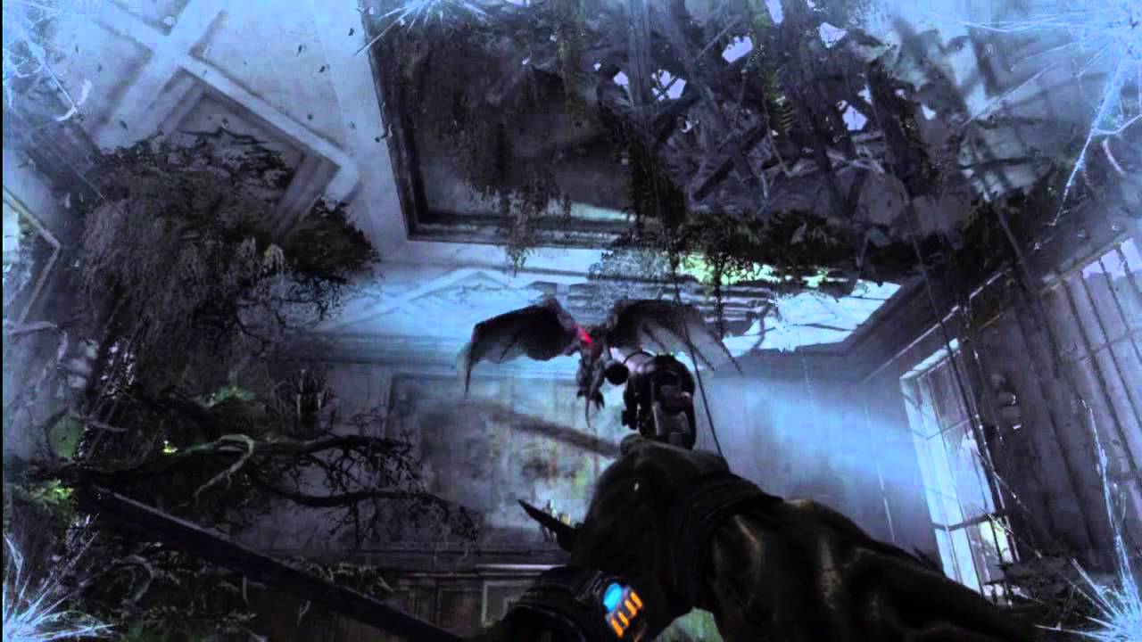 Metro Last Light HD PS3 Kshatrya DLC Flying Beast Battle (Sounds Cut Out Glitch)