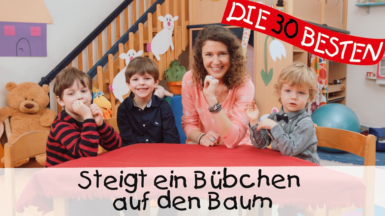 🌺 Steigt ein Bübchen auf den Baum - Singen, Tanzen und Bewegen || Kinderlieder