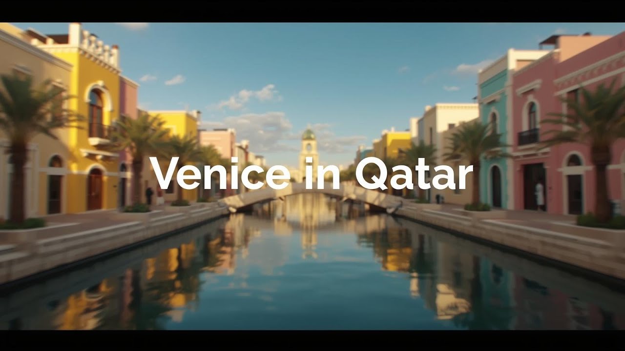 Exploring Qatar’s Venetian-Style Island 🇶🇦 | Canals & Colorful Streets at The Pearl
