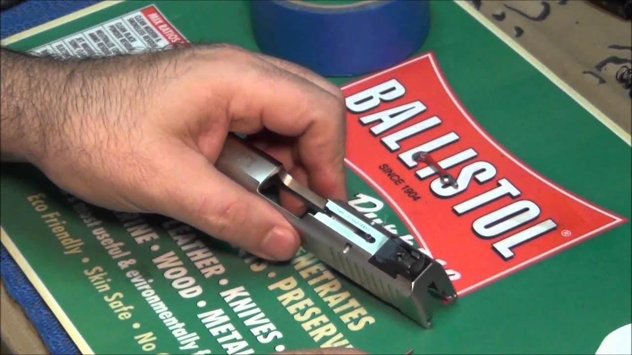 Ruger LC9 firing pin removal