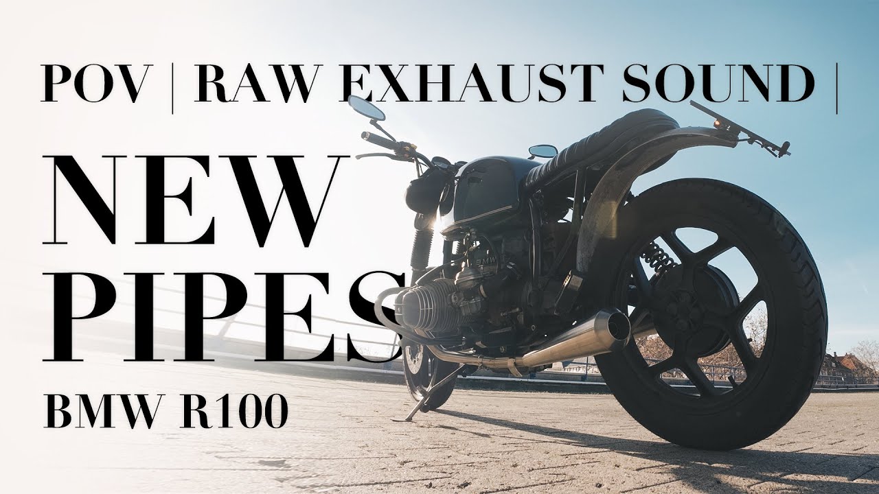 New Exhaust First Ride | BMW R100 POV | Raw Exhaust Sound | ASMR |