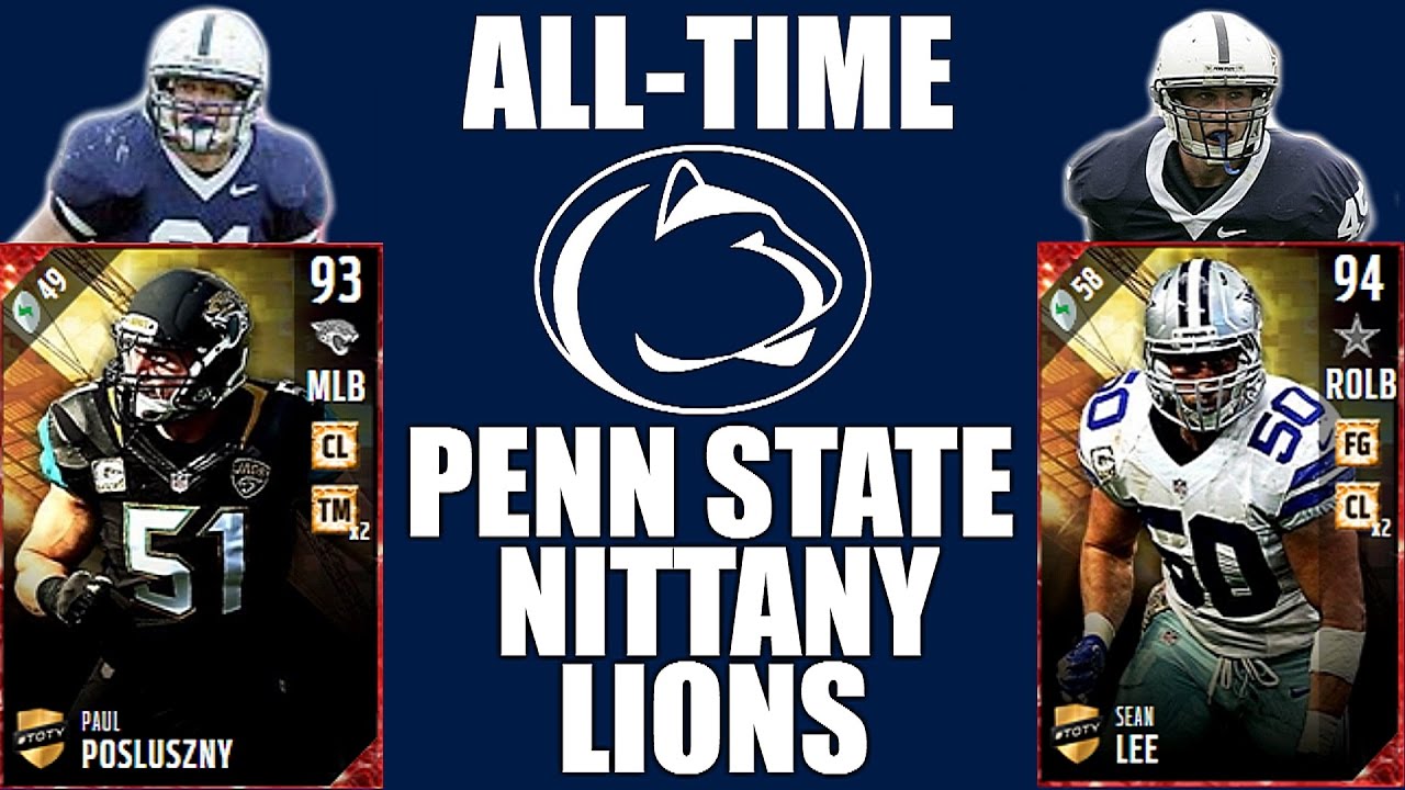 All-Time Penn State Nittany Lions Team - Paul Posluszny and Sean Lee! - Madden 17 Ultimate Team
