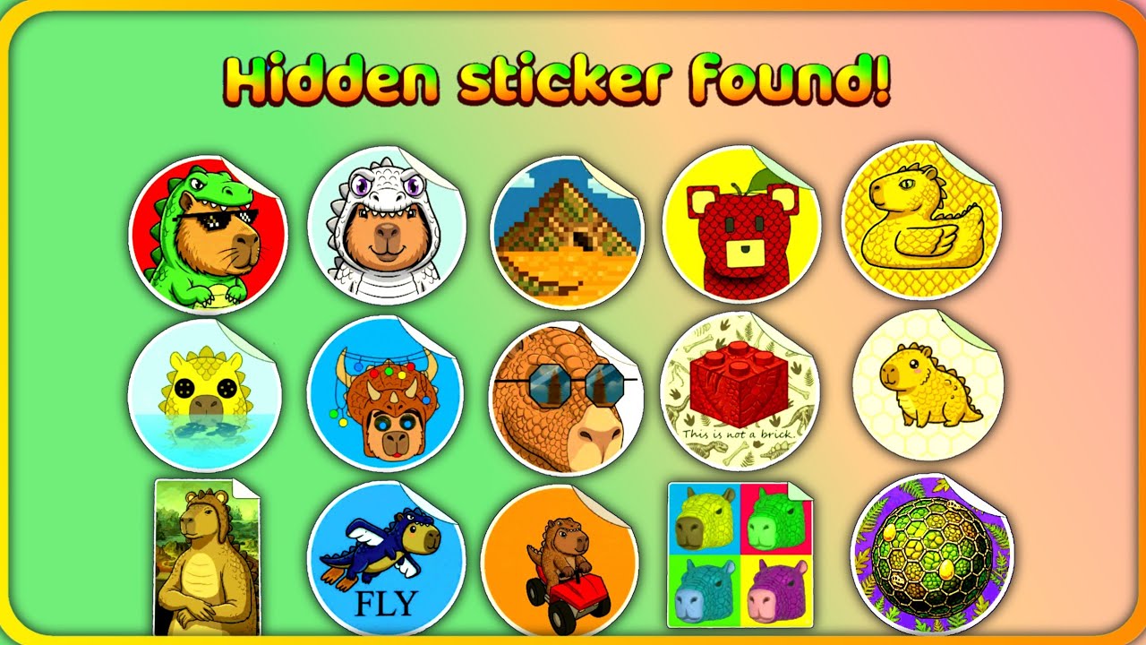 TOP 15+ Dino Hidden Stickers Found Super Bear Adventure Gameplay Walkthrough! 
