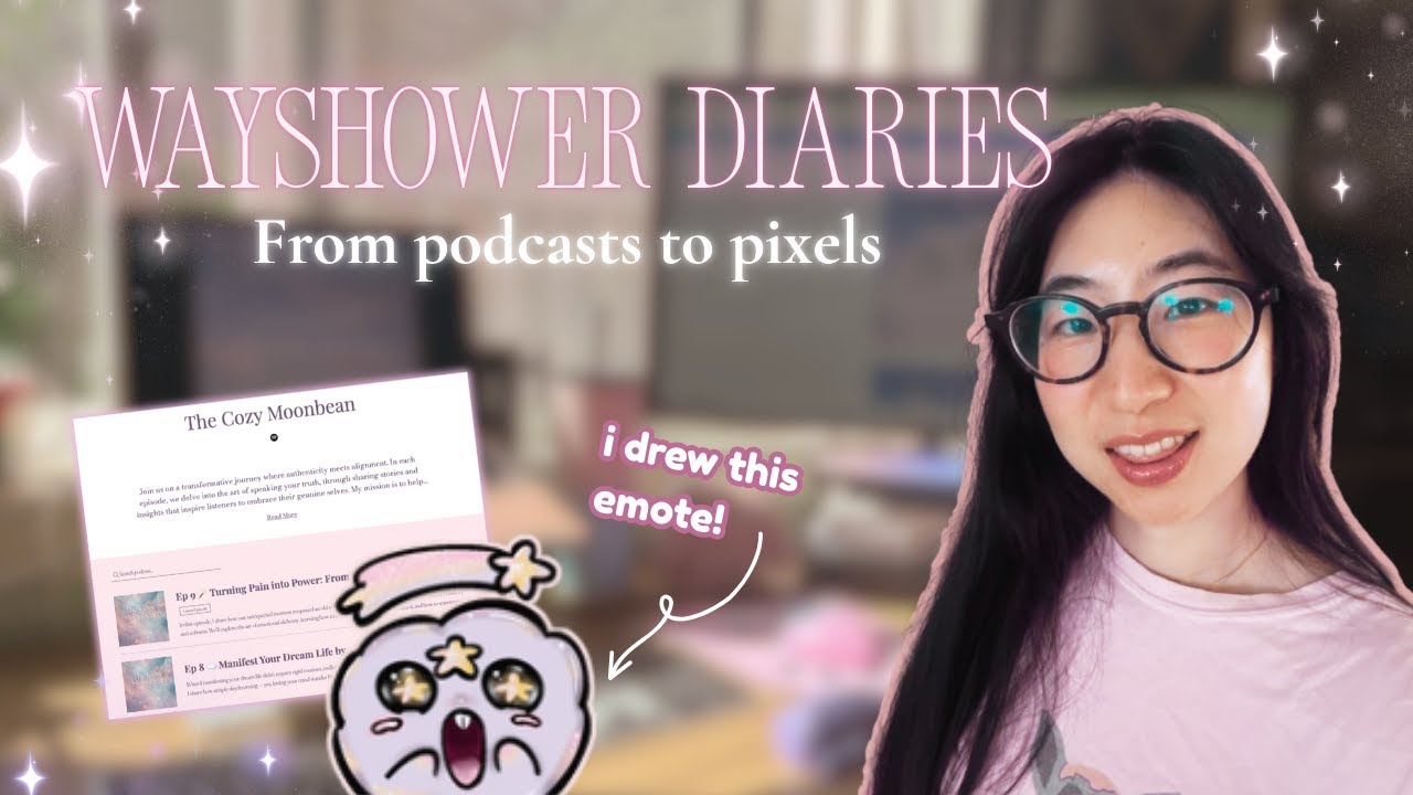 ✨ Wayshower Diaries Ep1 Creative Work Week Vlog | Podcasting, Drawing & Editing 🎨
