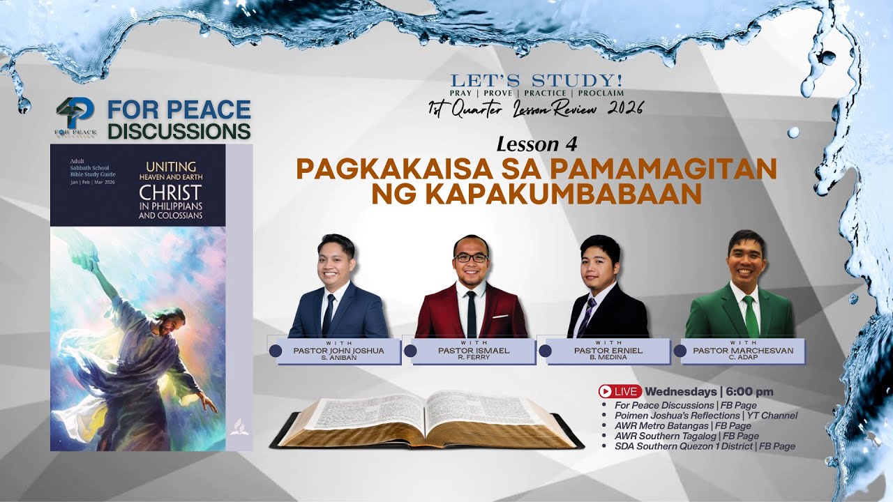 Pagkaka-isa sa Pamamagitan ng Kapakumbaan |  Lesson 4 | 4Ps | 1st Quarter 2026