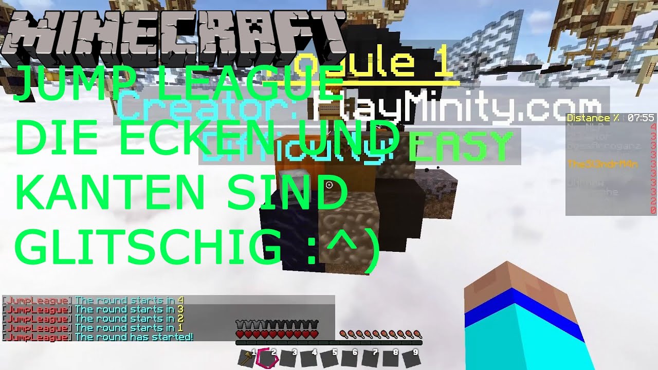 MINECRAFT MINIGAMES (JUMP LEAGUE) ☆ DIE ECKEN UND KANTEN SIND GLITSCHIG | (60FPS) trainTeacher