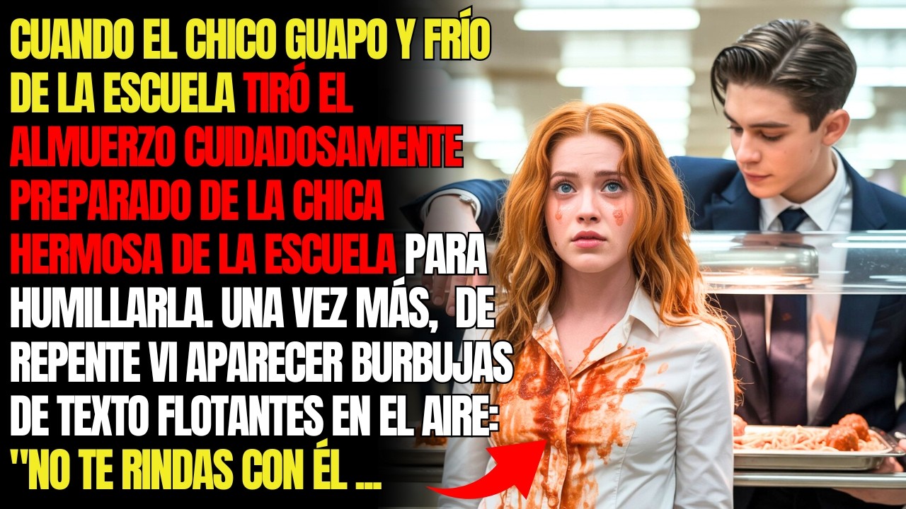 CUANDO EL CHICO GUAPO Y FRÍO HUMILLÓ A LA CHICA HERMOSA TIRANDO SU ALMUERZO...