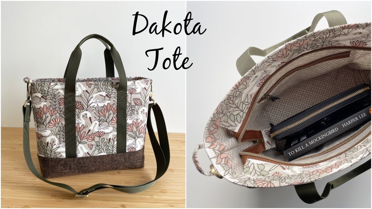 DAKOTA TOTE ~ stylish bag featuring a main zipper closure, two inner zipper pockets, removable strap